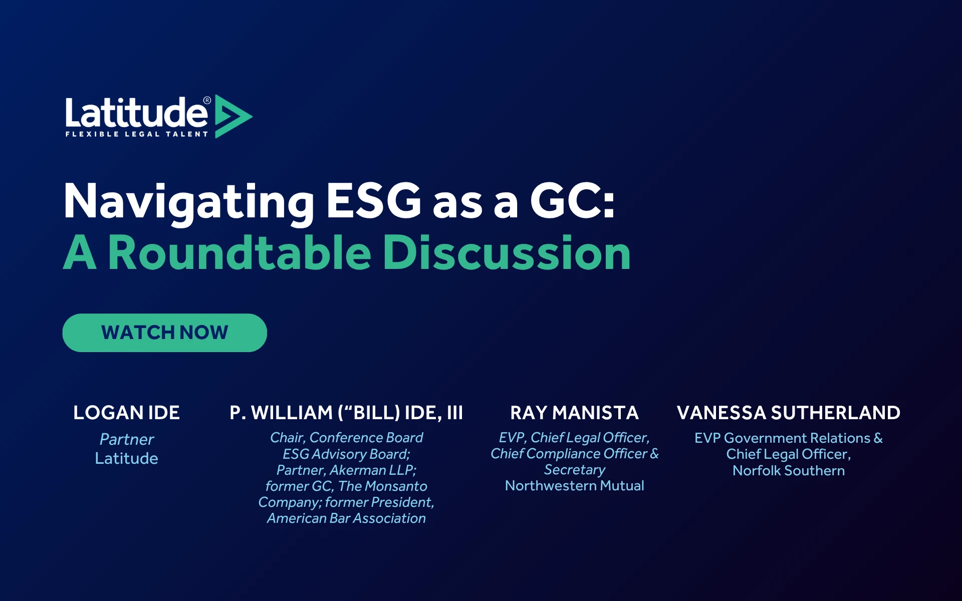 ESG and the General Counsel: A Summary of Latitude’s Roundtable Discussion and CLE
