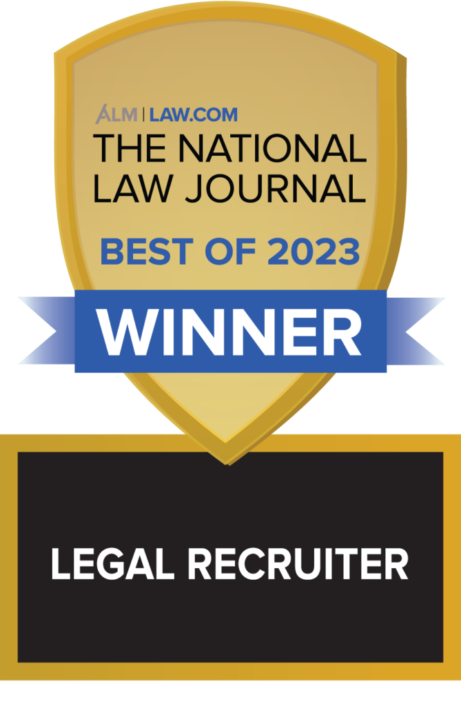 ALM LAW.COM The National Law Journal Best of 2023 Winner Legal Recruiter