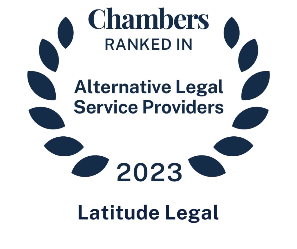 Latitude Ranked in Chambers and Partners 2023 Global-wide Alternative Legal Service Providers Guide for Flexible Legal Staffing