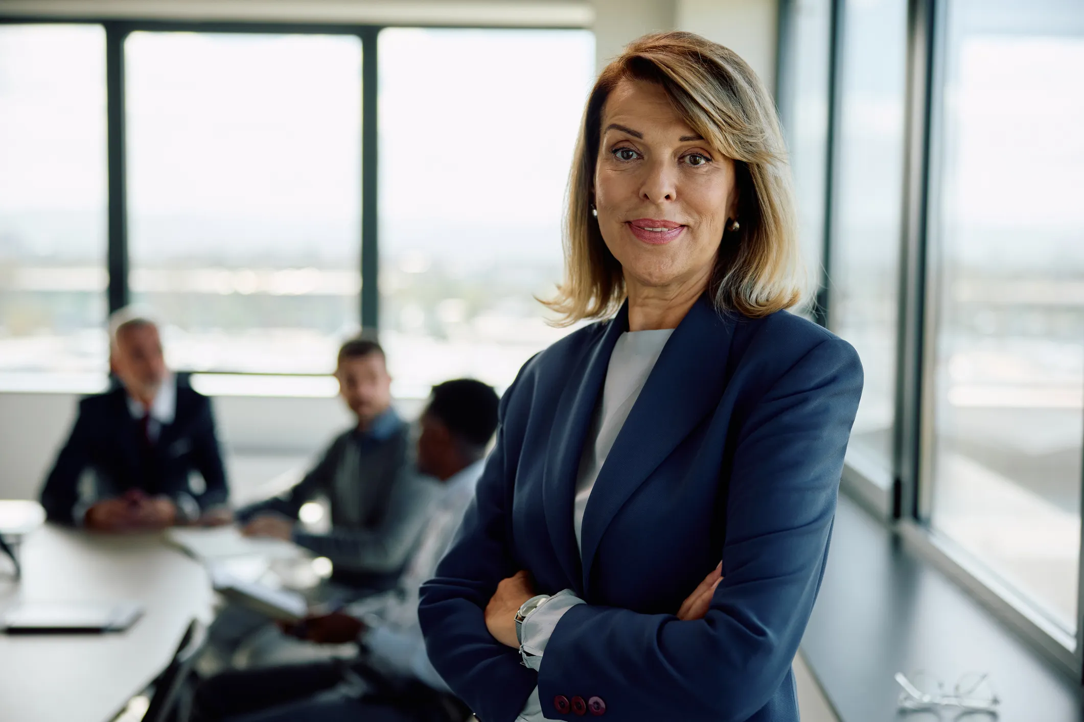 smiling female professional
