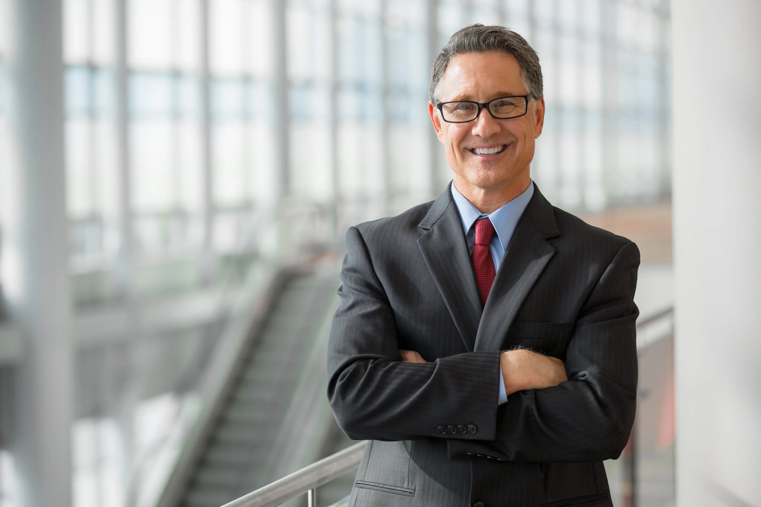 businessman with arms crossed