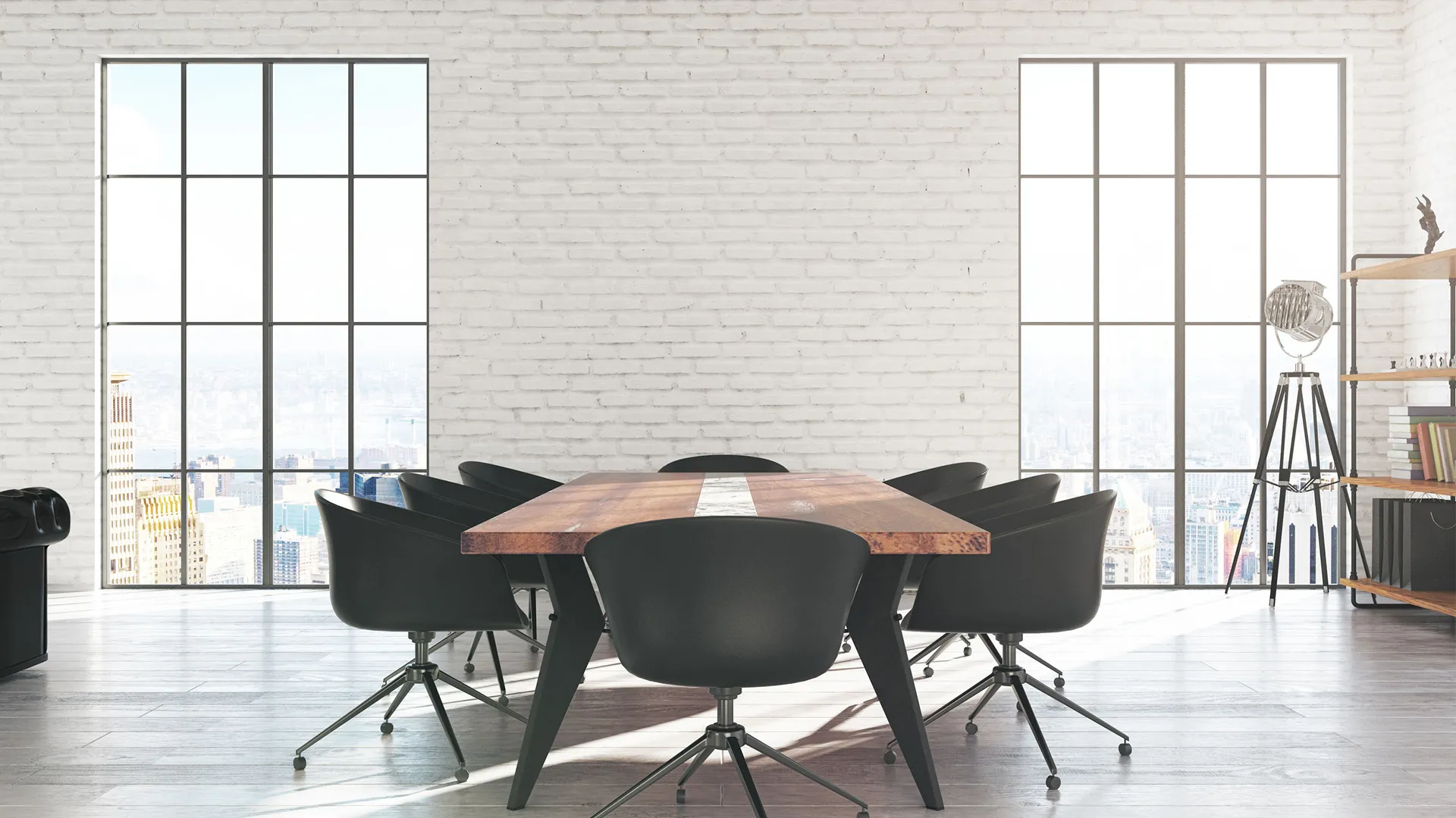 image of an modern office table