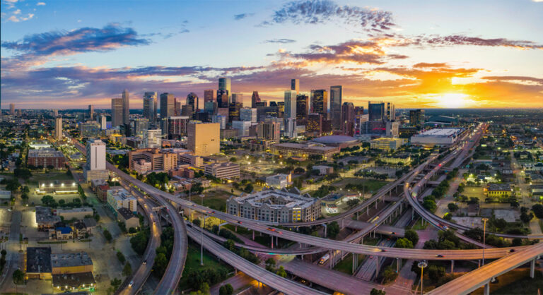 Houston cityscape shot