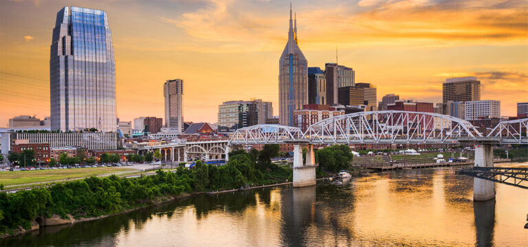 nashville cityscape shot