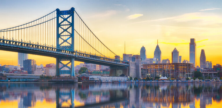 philadelphia cityscape shot