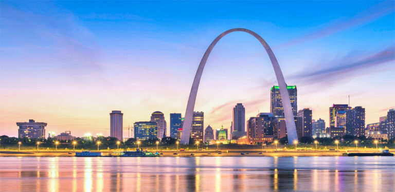 st louis cityscape shot