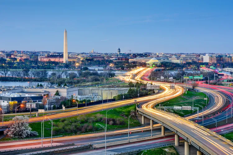 DC cityscape shot