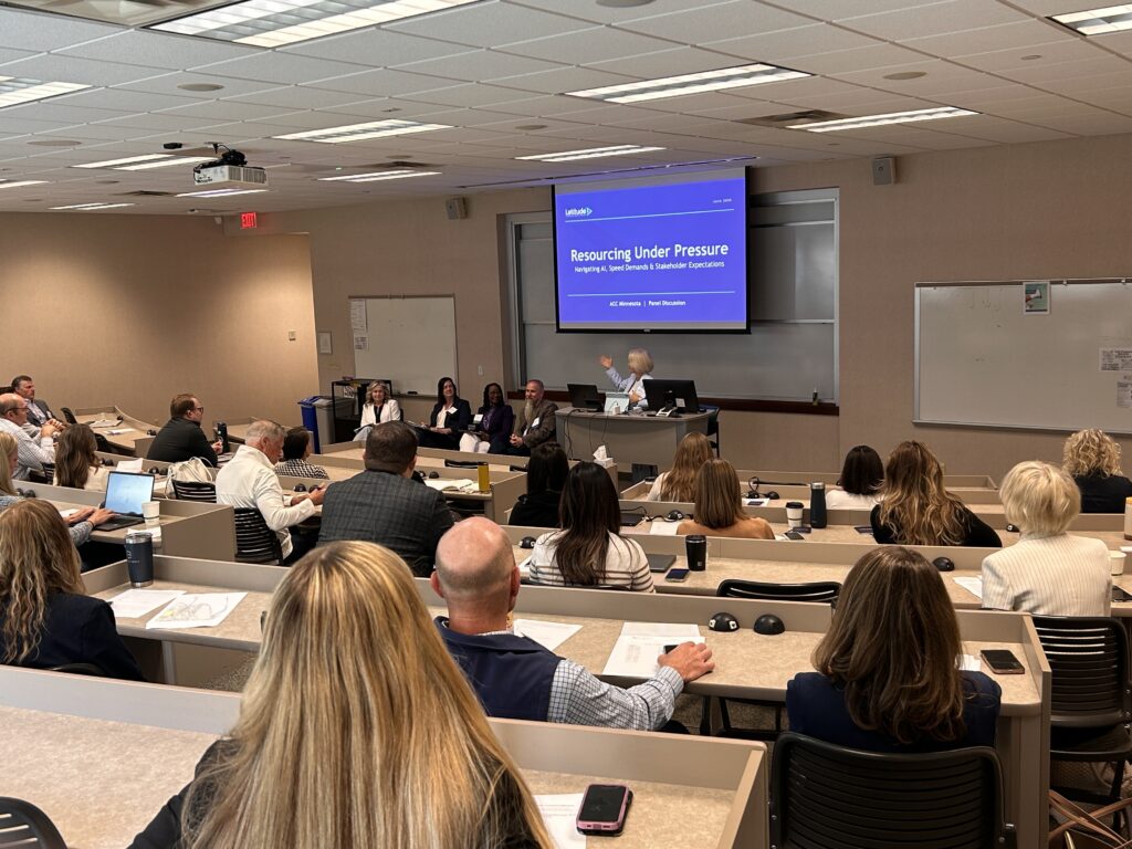Legal leaders from ABB, Prudential Financial, Great Clips, and Energizer share perspectives on AI adoption, legal leadership, and change during the ACC Minnesota In-House Counsel Conference.