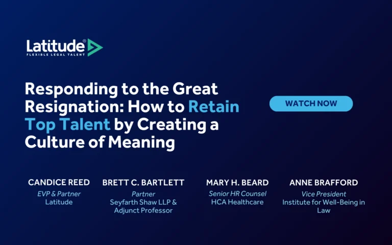 Responding to the Great Resignation: How to Retain Top Talent by Creating a Culture of Meaning